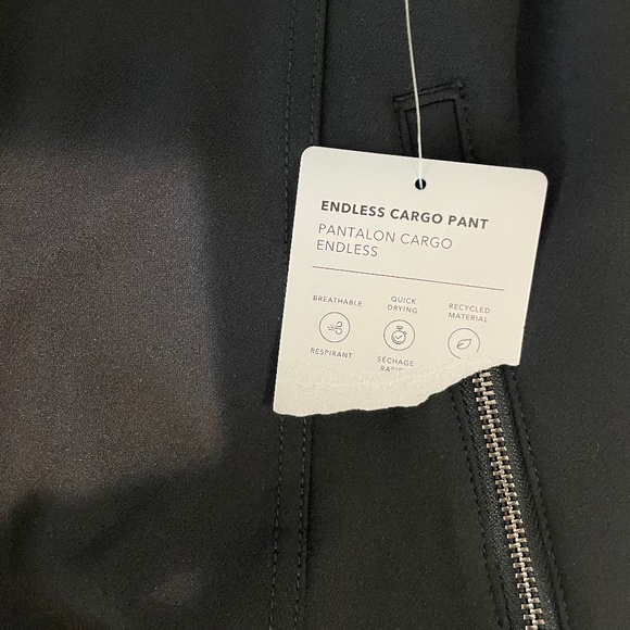 NWT Athleta Black Endless High Rise Cargo Pant (Size 0) - Picture 12 of 12